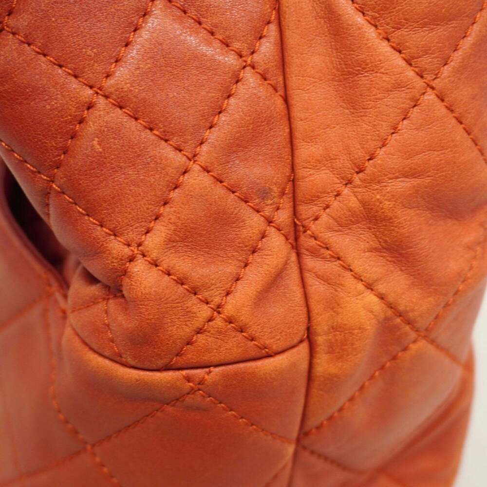 CHANEL Red Lambskin Leather Tote Bag - Picture 8 of 15